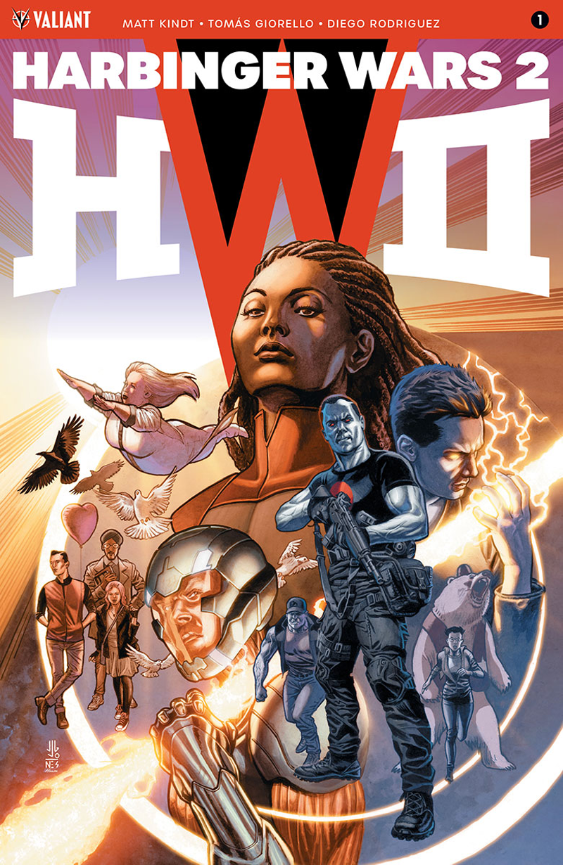 The primary cover for Harbinger Wars 2 #1.